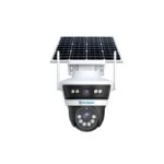HIFOCUS 3MP Dual‑Lens 4G Solar CCTV Camera