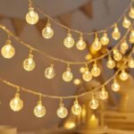 Desidiya® 14-LED Crystal Ball String Lights 4m | Warm White, Waterproof