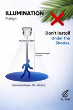 SUSAB Solar Flood Light 50W | 1100 Lumens, 5Ah Battery, IP65 - Image 4