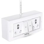 Palfrey Electric Extension Board 16A/20A | Dual Switch, 3m Heavy-Duty Wire (White)