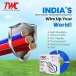 TWC Lite Yellow 6 SQMM Copper Wire (45m) | HRFR, Lead-Free, Low Smoke Cable - Image 6