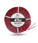 Super GEC 2 Core 0.75 Sq.mm CCA Copper Wire (45m) | FR PVC Insulated, 1100V